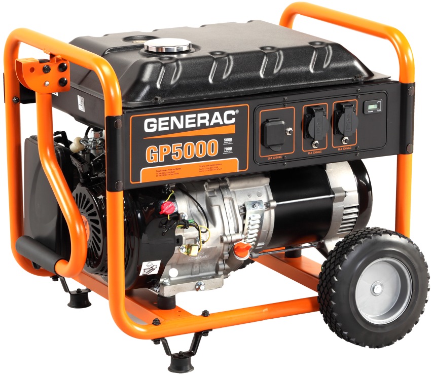Генератор бензиновий GENERAC 1 фаза (230В), 5кВт, (GP5000)